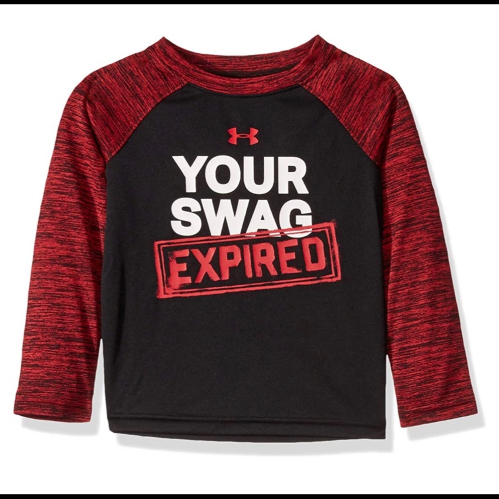 New UnderArmor Boys Raglan Long Sleeve Shirt